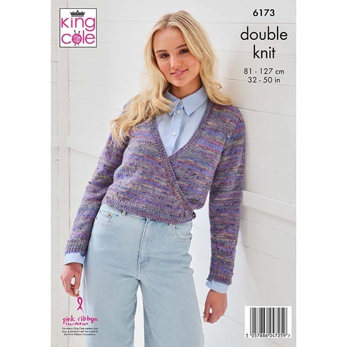 king-cole-patterns-6173-strickanleitung-cardigans-homespun-prism image 2