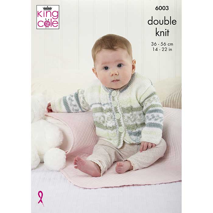 king-cole-patterns-strickanleitung-6003-jacke-weste-cherish-dk image 1