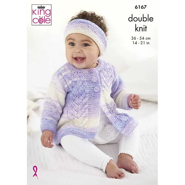 king-cole-patterns-6167-cutie-pie-dk-strickanleitung-mantel image 1