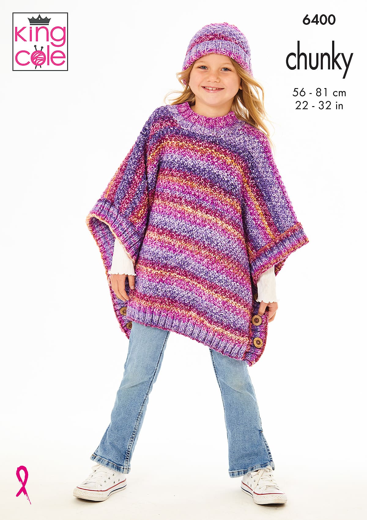king-cole-patterns-6400-strickanleitung-poncho-pullunder-m-tze-chunky image 1