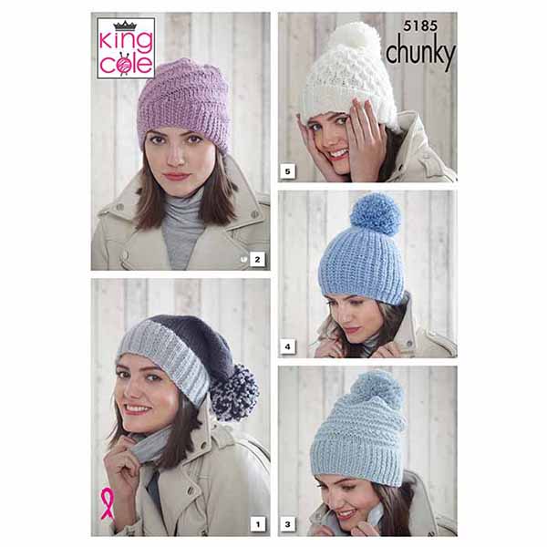 king-cole-5185-strickanleitung-m-tzen-timeless-chunky image 1