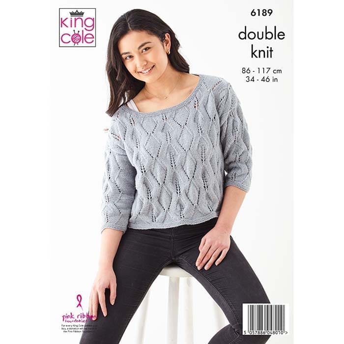 king-cole-patterns-6189-damenpullover-strickanleitung-cherished-dk image 2