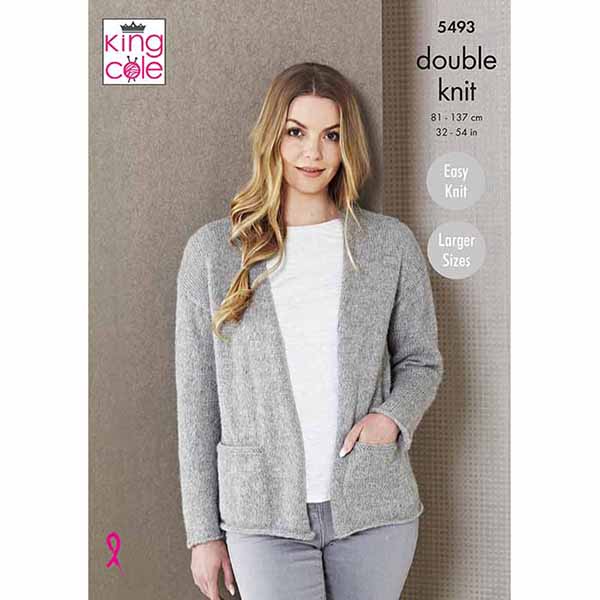 king-cole-5493-jacke-strickanleitung-natural-alpaca image 1