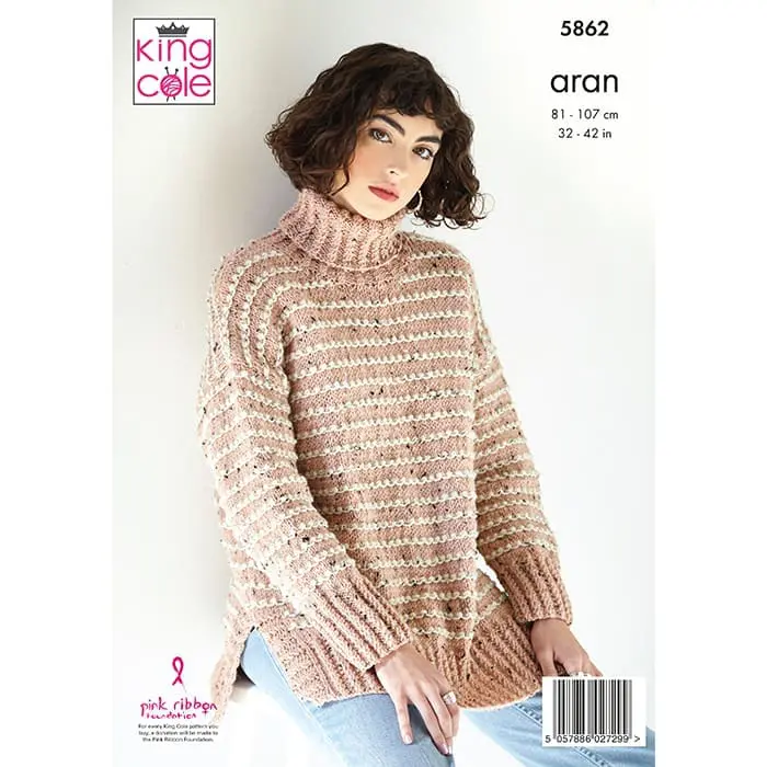 king-cole-5862-strickanleitung-pullover-cardigan-fashion-aran image 2