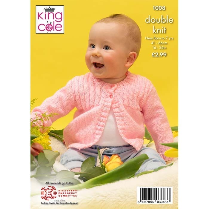 king-cole-patterns-strickanleitung-1008-baby-dk-passe-cardigan image 2