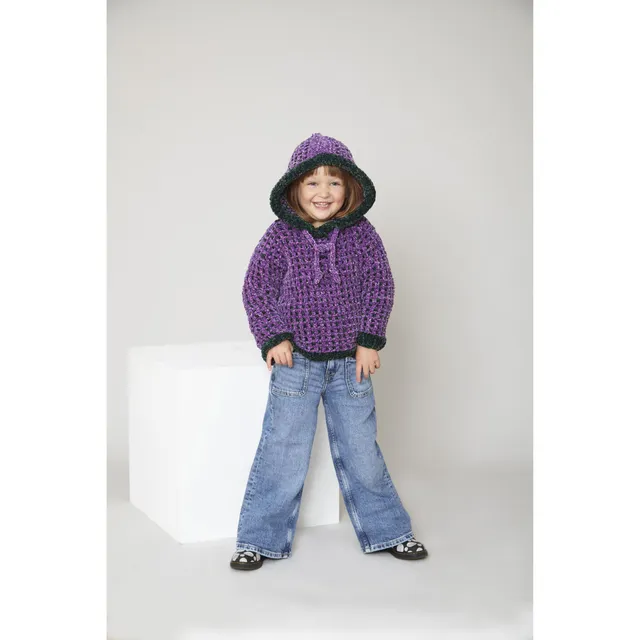 king-cole-6313-strickanleitung-cardigan-hoodie-yummy-tweed image 1
