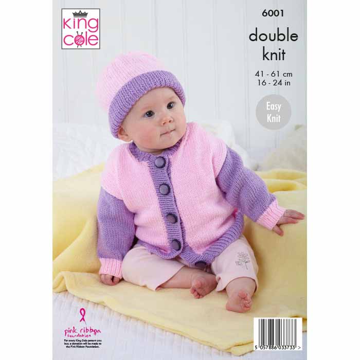 king-cole-6001-cardigans-strickanleitung-comfort-baby-dk image 2