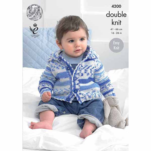 king-cole-4200-strickanleitung-cardigans-cherish-dk-wolle image 1