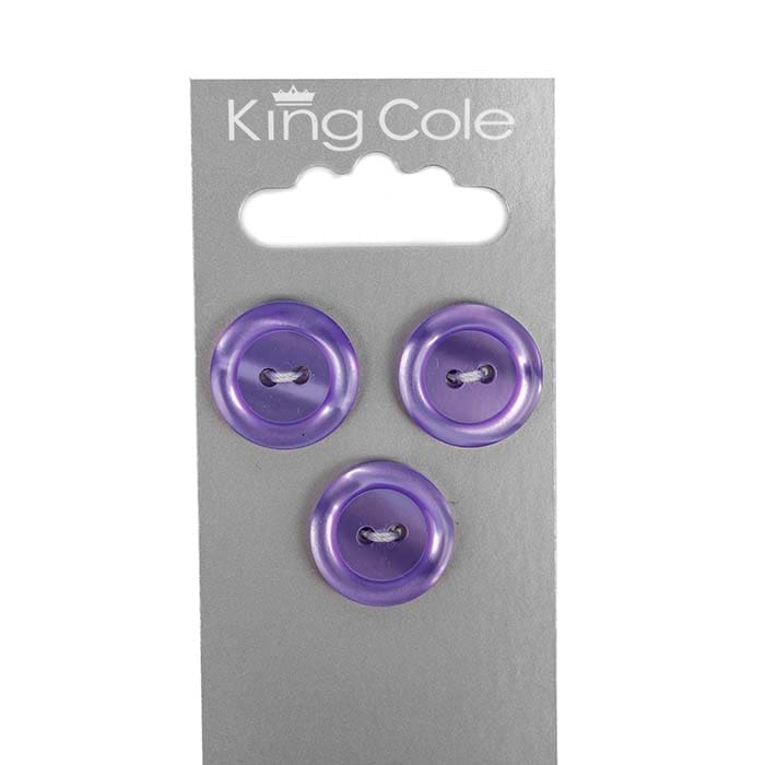 king-cole-haberdashery-knopf-lila-mittel-mit-rand image 1