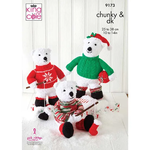 king-cole-9173-eisb-ren-strickanleitung-cuddles-chunky image 1