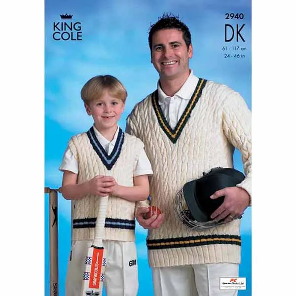 king-cole-2940-cricket-pullover-strickanleitung-merino-dk image 1