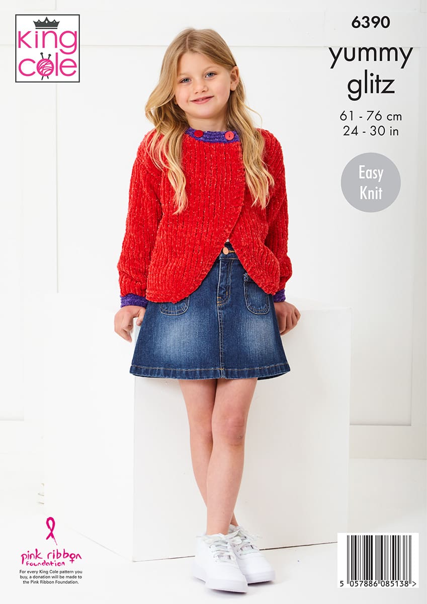 king-cole-6390-strickanleitung-boleros-yummy-glitz image 2