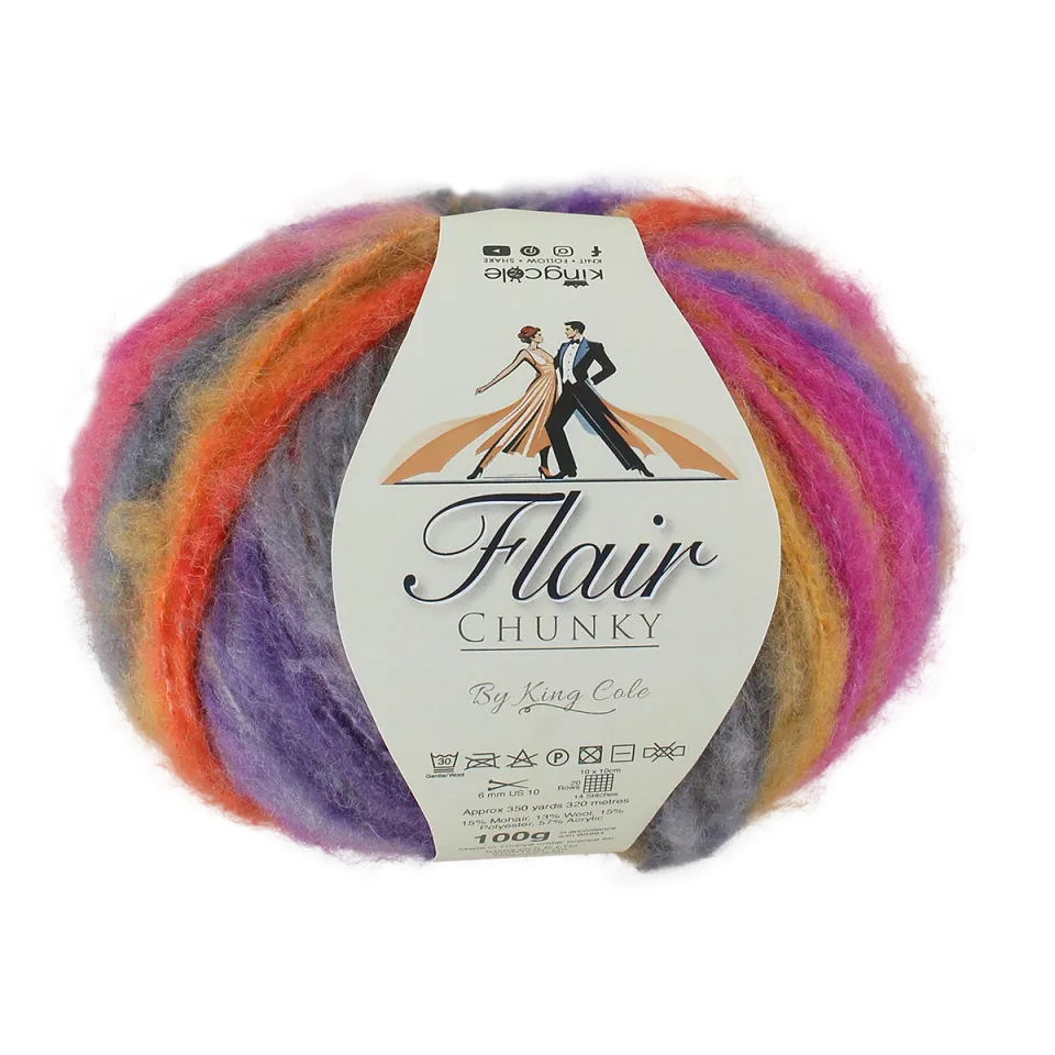 king-cole-flair-chunky-wolle-mohair-mischung-4-neue-farben image 1