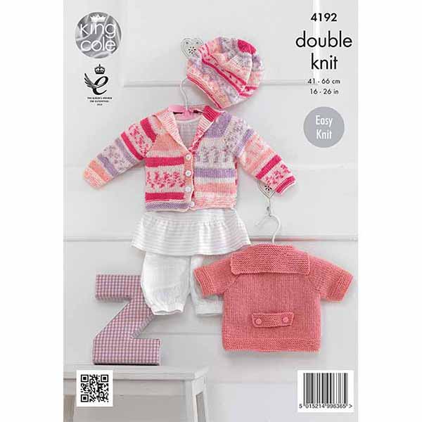 king-cole-4192-strickanleitung-baby-cardigan-m-tze-cherished image 2
