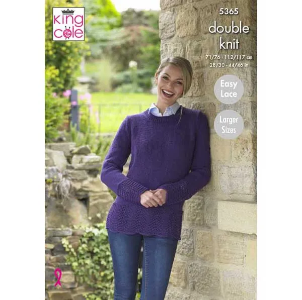 king-cole-5365-strickanleitung-cardigan-pullover-majestic-dk image 1