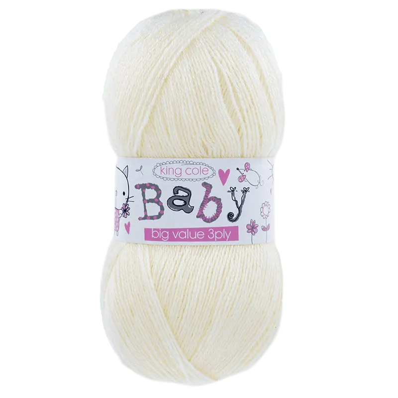 king-cole-big-value-baby-3ply-babywolle-100-acryl image 1