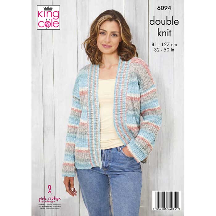 king-cole-6094-jacke-strickanleitung-bramble-dk-pullover image 2