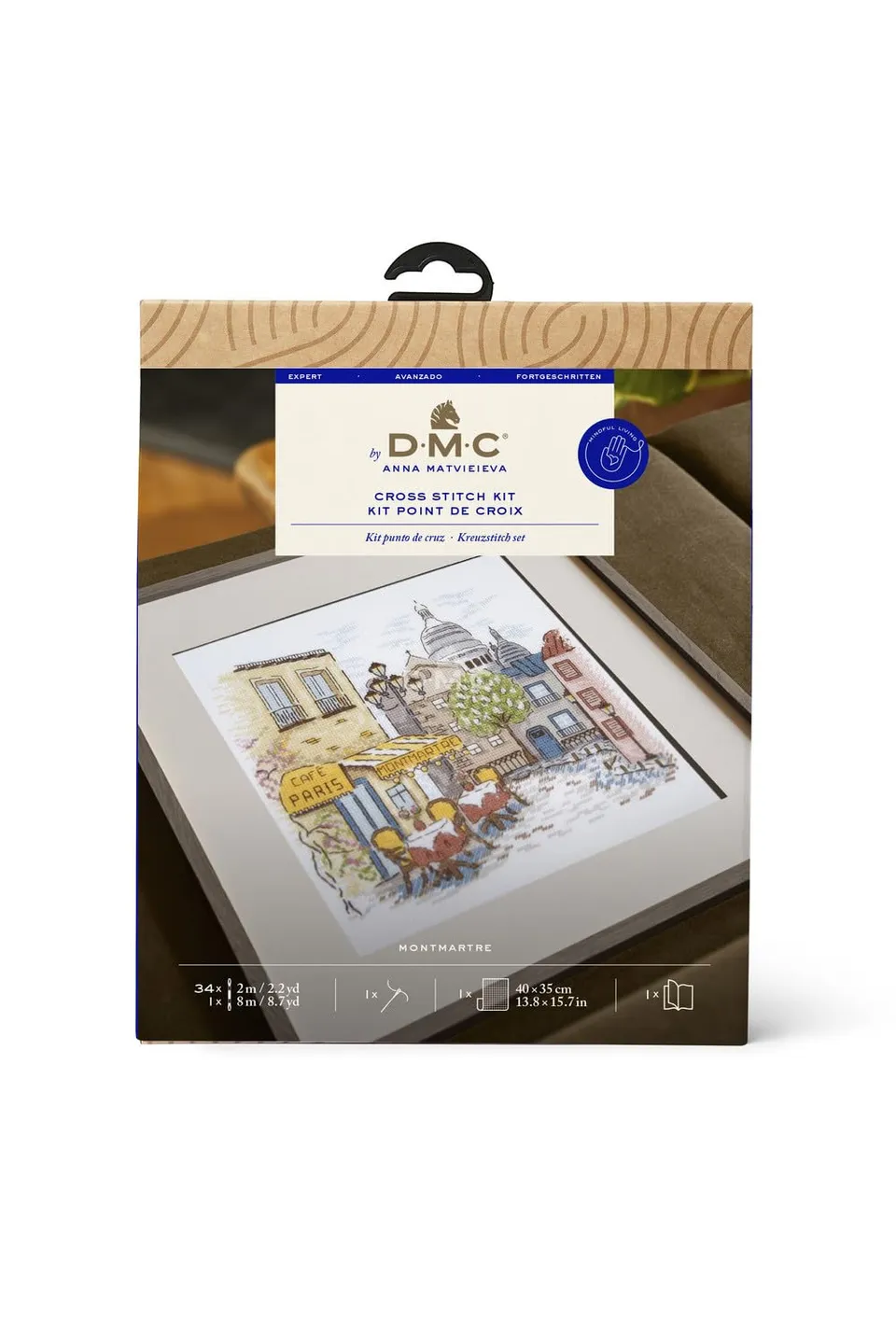 dmc-montmartre-kreuzstichset-sacr-coeur-23x21-cm image 1