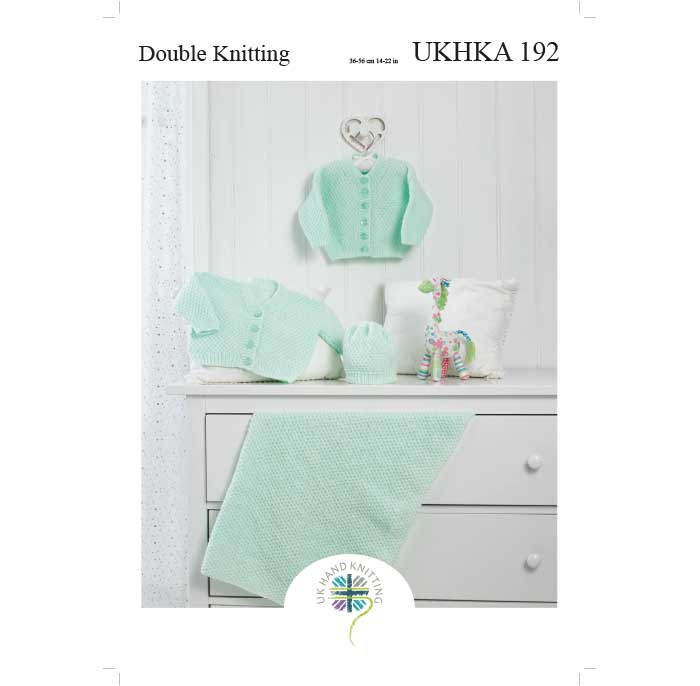 ukhka-192-strickanleitung-cardigan-decke-m-tze-baby image 1