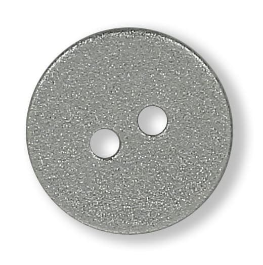 king-cole-haberdashery-glitzer-knopf-flach-silber-24-ligne image 1