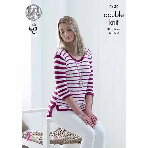 king-cole-4834-strickanleitung-pullover-bamboo-cotton-dk image 1