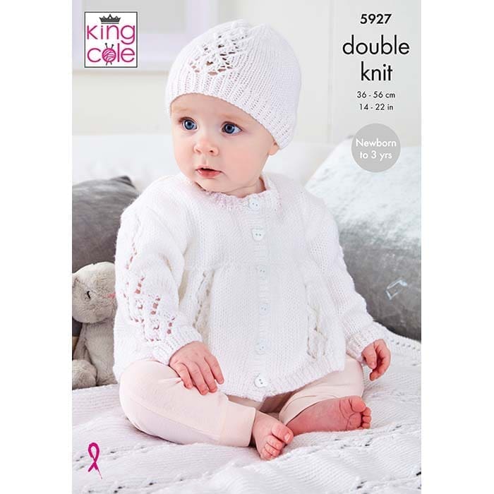 king-cole-5927-babyjacke-m-tze-decke-strickanleitung-cherished-dk image 1