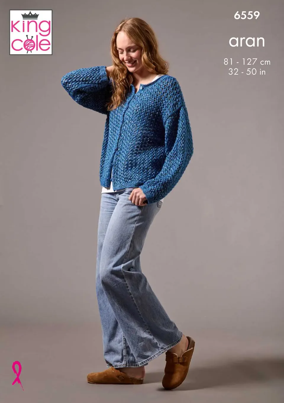 king-cole-6559-strickanleitung-cardigan-pullover-firefly-aran image 1