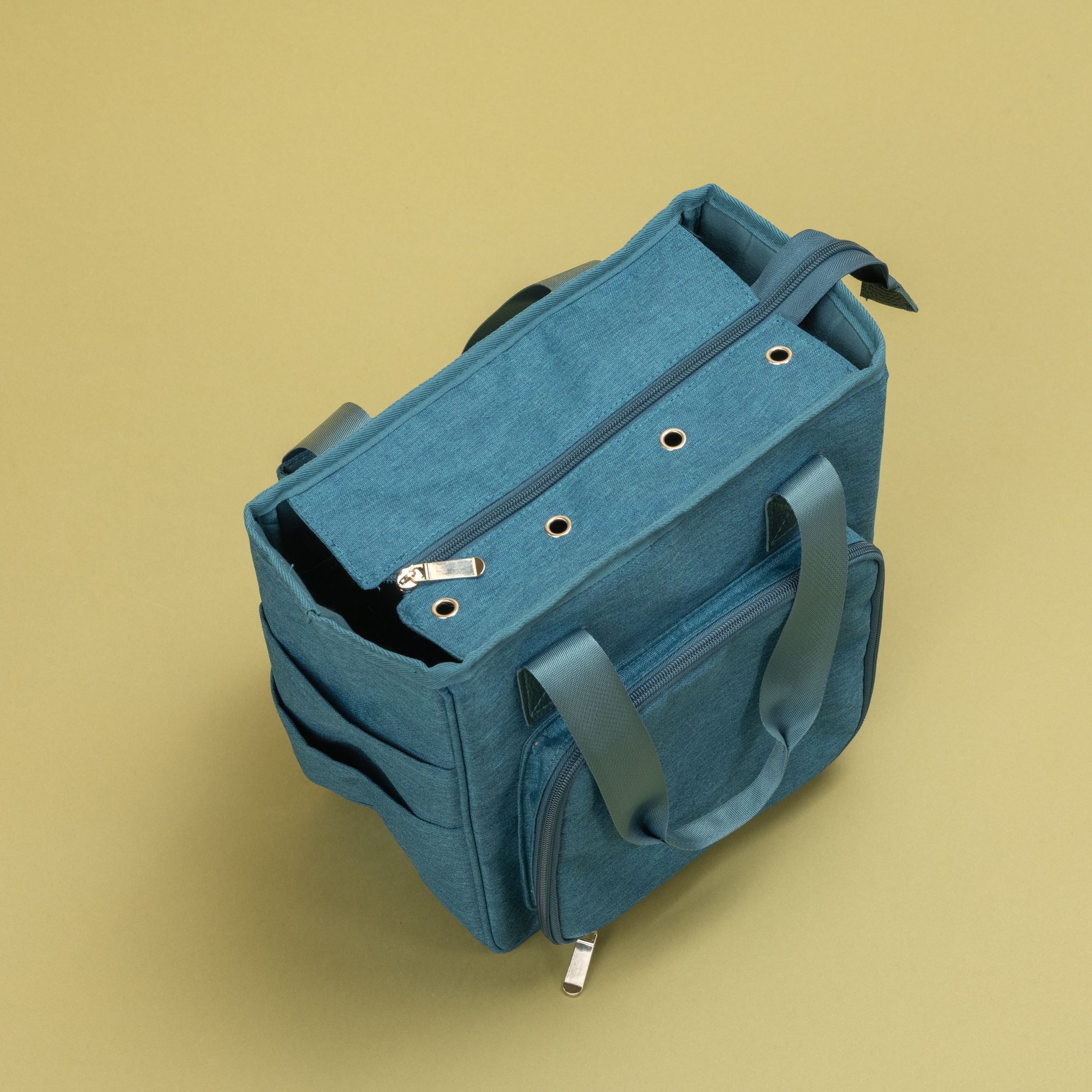 hobbii-handarbeitstasche-to-go-stricktasche-petroleum image 2