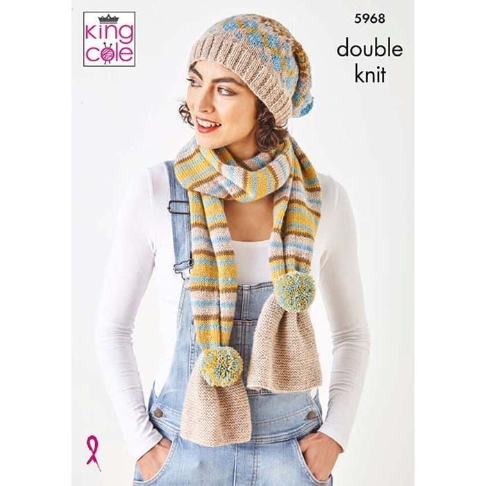king-cole-patterns-5968-strickanleitung-accessoires-merino-dk image 1