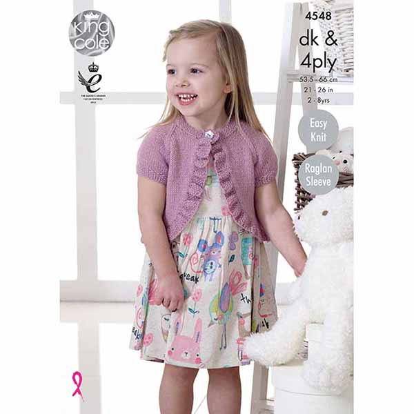 king-cole-patterns-4548-strickanleitung-boleros-comfort-dk image 1
