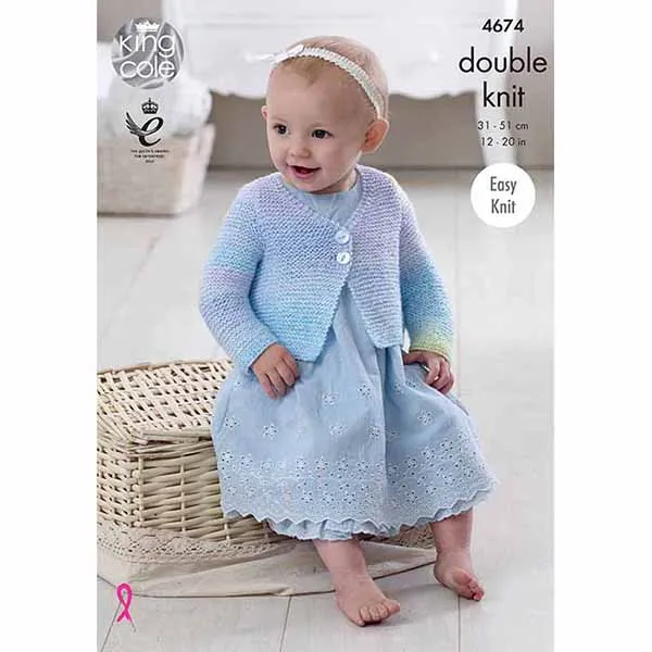 king-cole-4674-strickanleitung-cardigan-pullover-melody-dk image 1