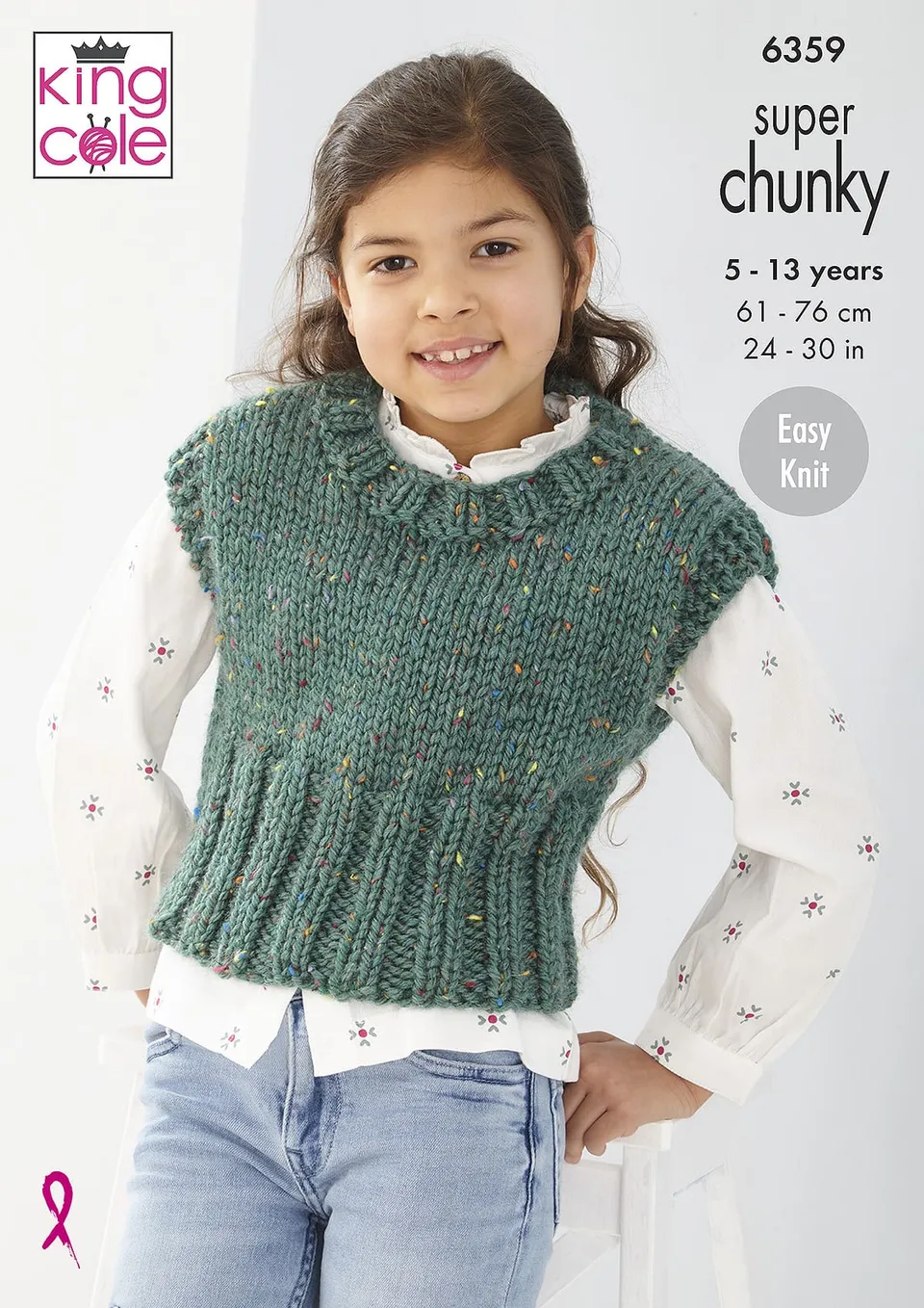 king-cole-6359-overtop-weste-strickanleitung-big-value-tweed image 1