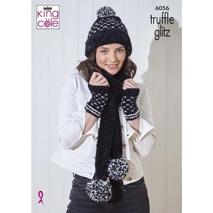 king-cole-6056-strickanleitung-accessoires-truffle-glitz image 1