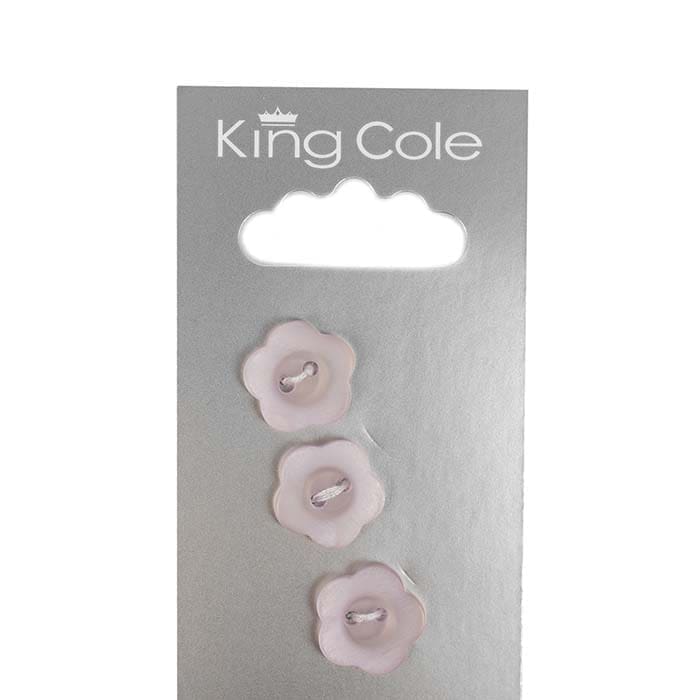 king-cole-haberdashery-blumenknopf-lila-mittel-n-hknopf image 1