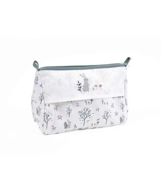 dmc-zauberwald-kulturtasche-bestickbar-24x18x11cm image 1