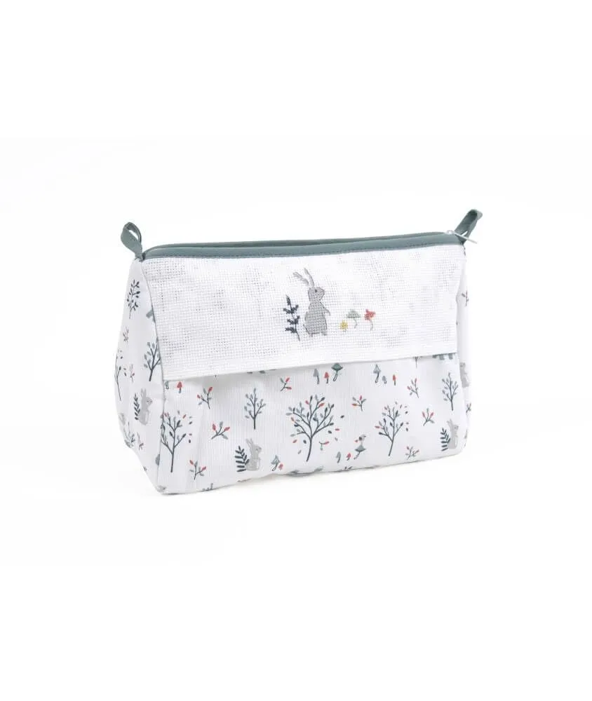 dmc-zauberwald-kulturtasche-bestickbar-24x18x11cm image 1