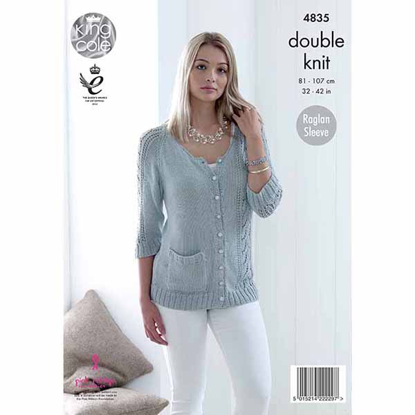 king-cole-patterns-4835-pullover-strickanleitung-bamboo-cotton-dk image 2
