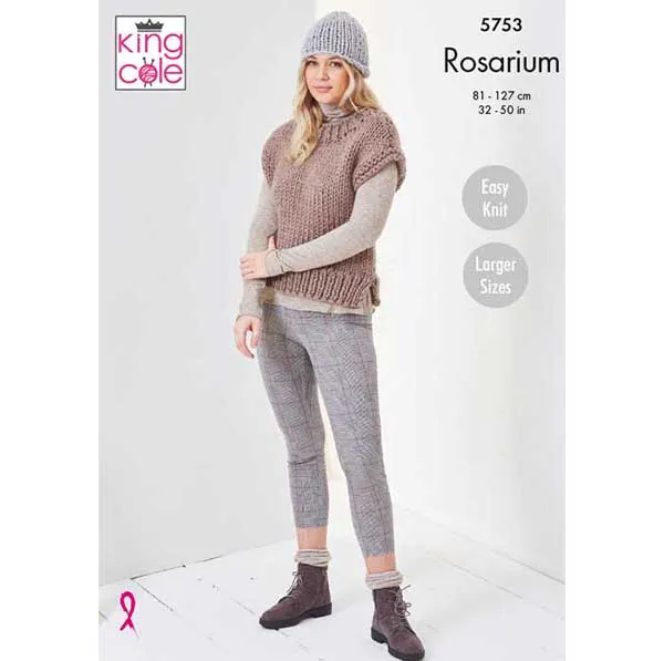 king-cole-5753-top-m-tze-strickanleitung-rosarium-mega-chunky image 1