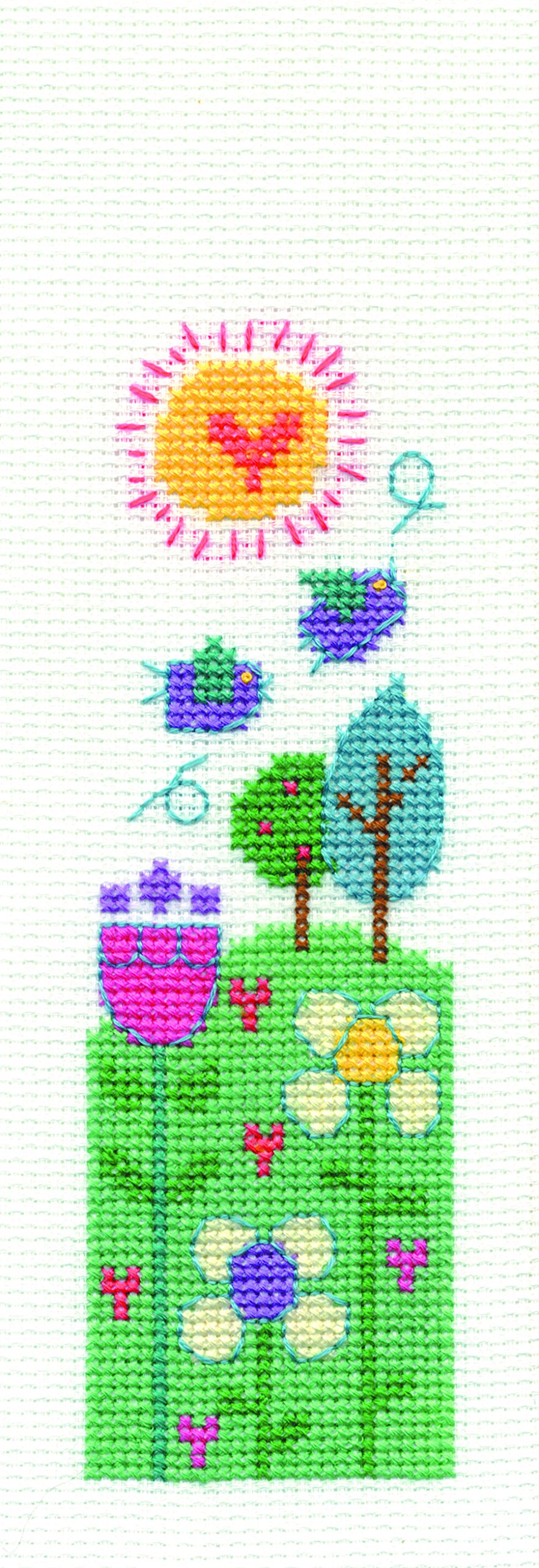 dmc-beautiful-day-lesezeichen-kreuzstichset image 1