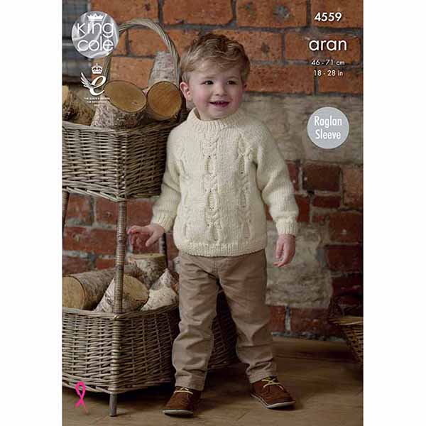king-cole-patterns-4559-pullover-strickanleitung-fashion-aran image 1