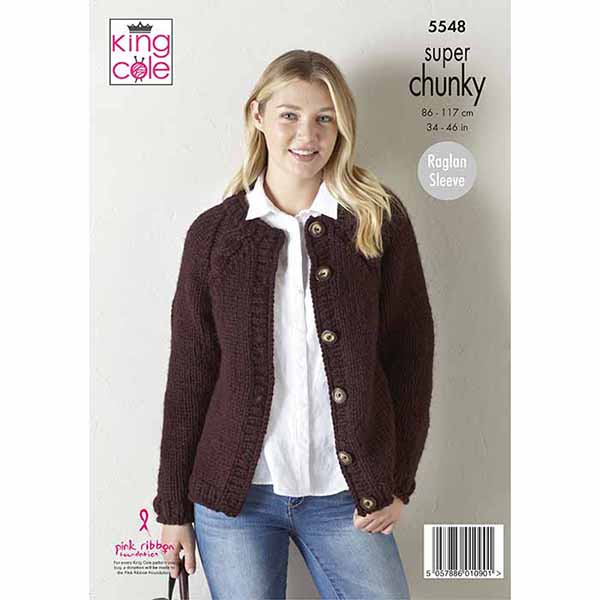 king-cole-5548-pullover-strickanleitung-super-chunky-jacke image 2