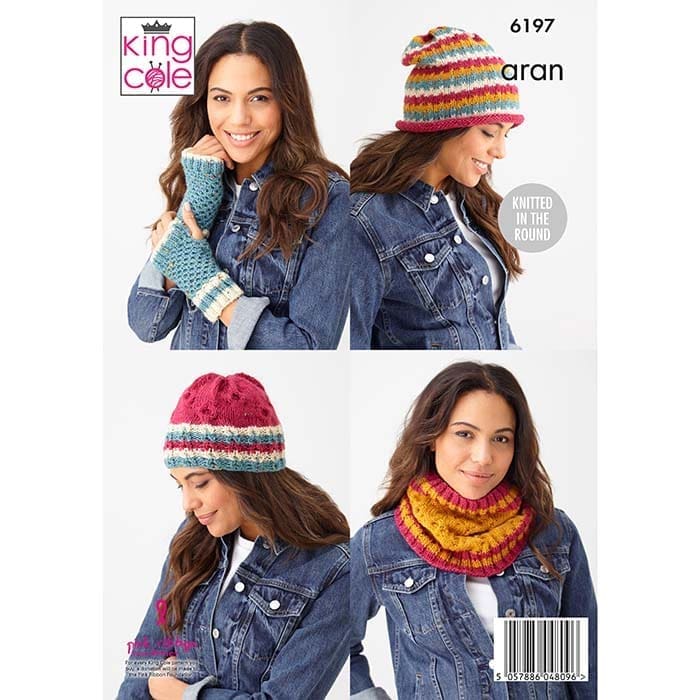 king-cole-6197-strickanleitung-accessoires-fashion-aran image 2