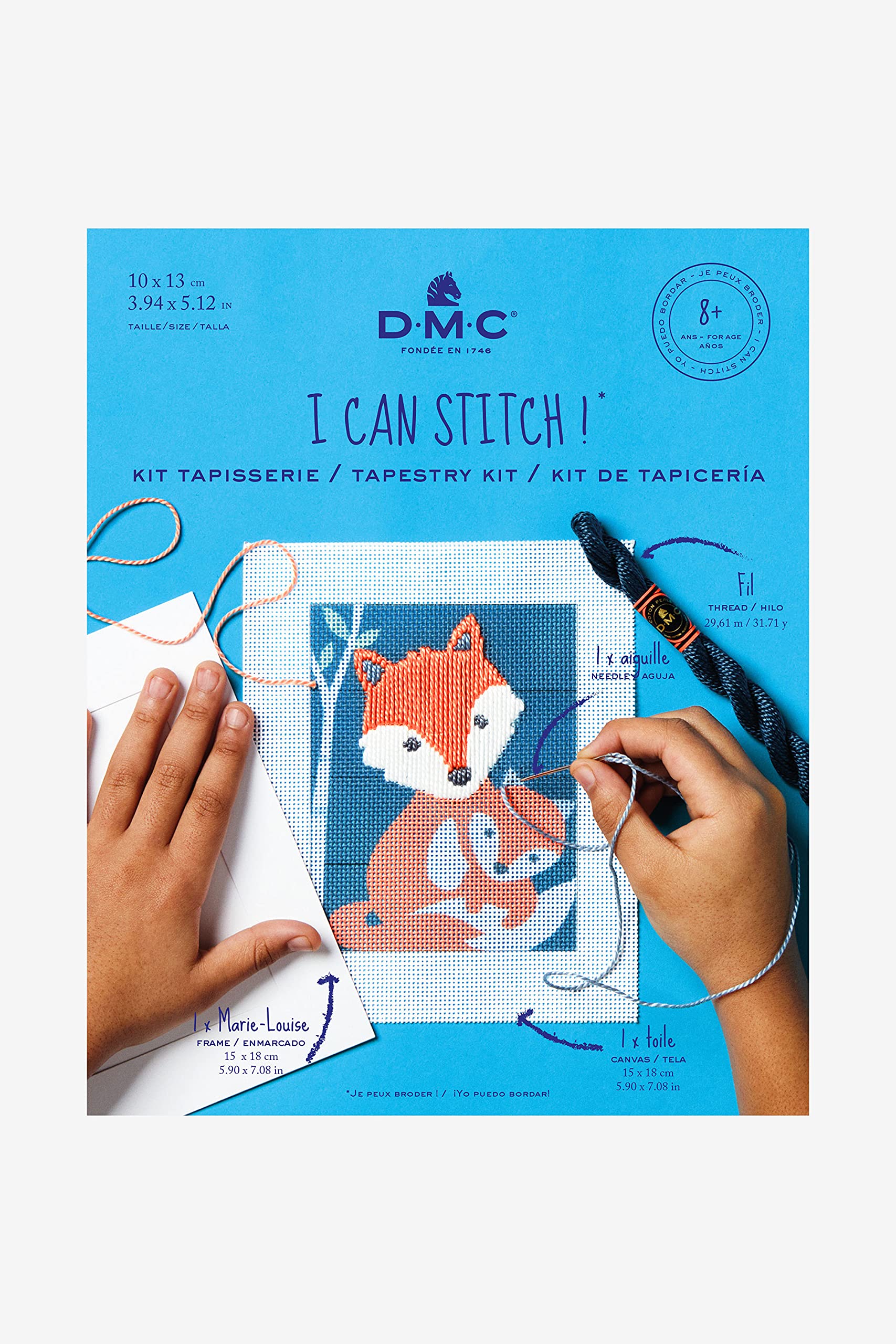 dmc-gaspar-fuchs-gobelin-stickset-kinder-15x18-cm image 3