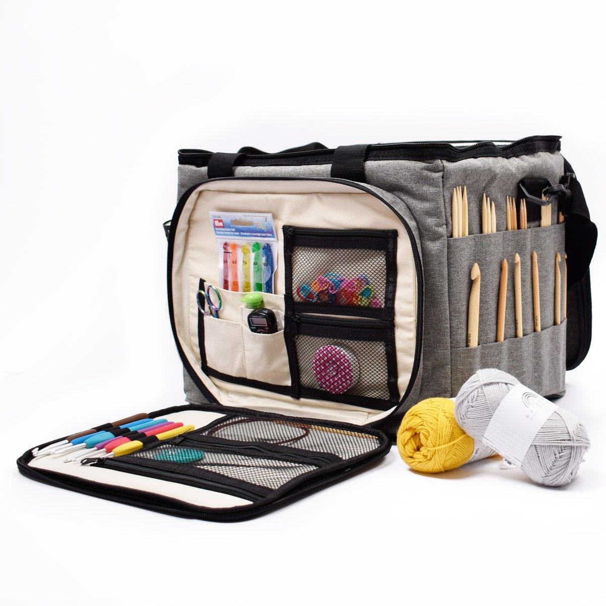 hobbii-zubeh-r-die-ultimative-handarbeitstasche-stricktasche-dunkelgrau image 3