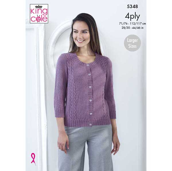 king-cole-5348-top-pullover-strickanleitung-merino-4ply image 1