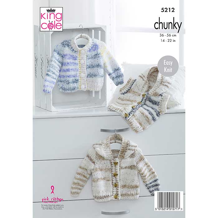 king-cole-5212-comfort-cheeky-chunky-strickanleitung-jacke image 2