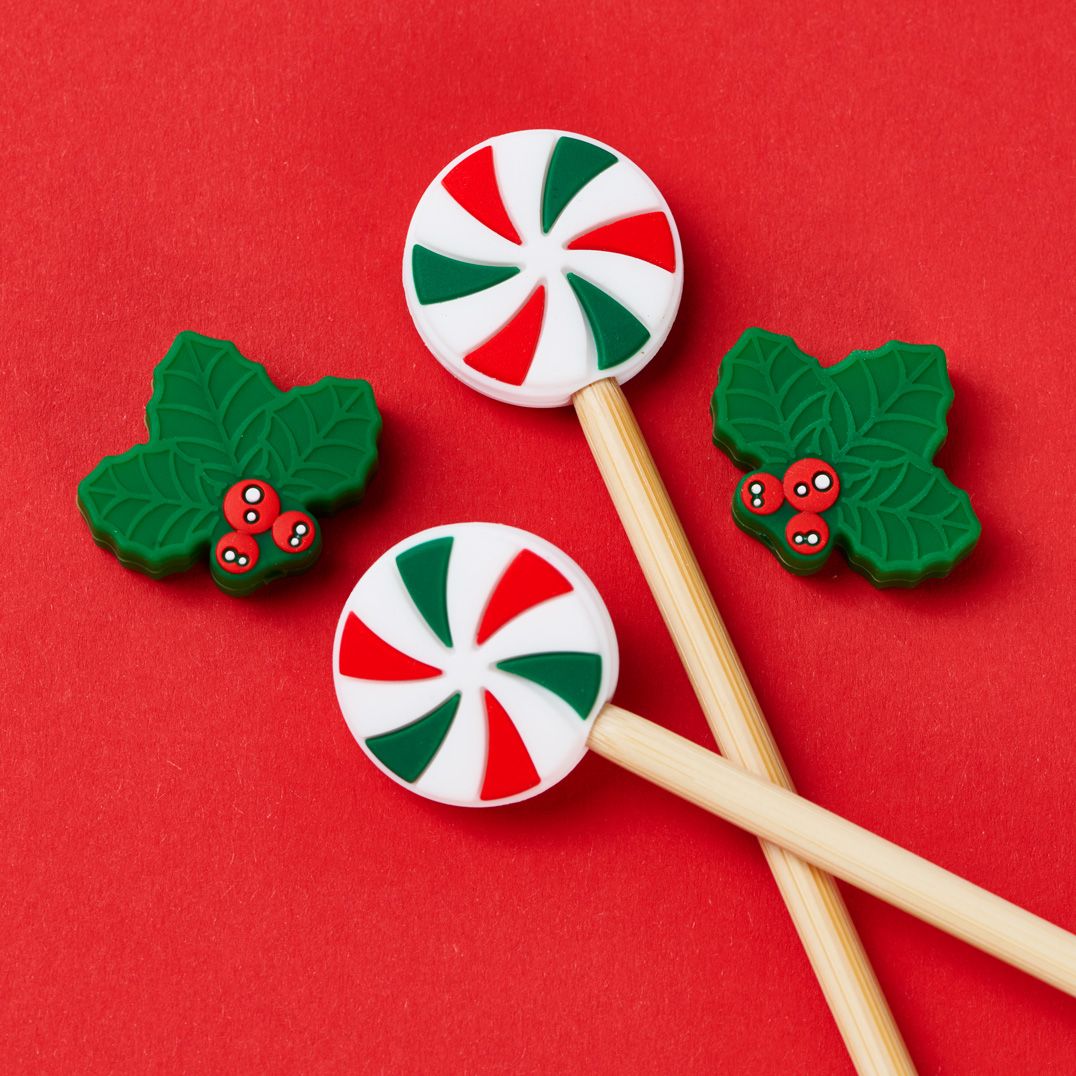 hobbii-weihnachts-maschenstopper-lollipop-silikon-2-sets image 2