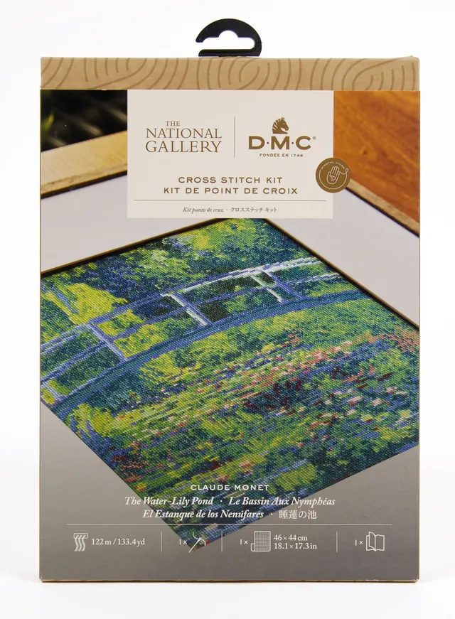 dmc-moulin-kreuzstichset-seerosenteich-monet-fortgeschritten image 1