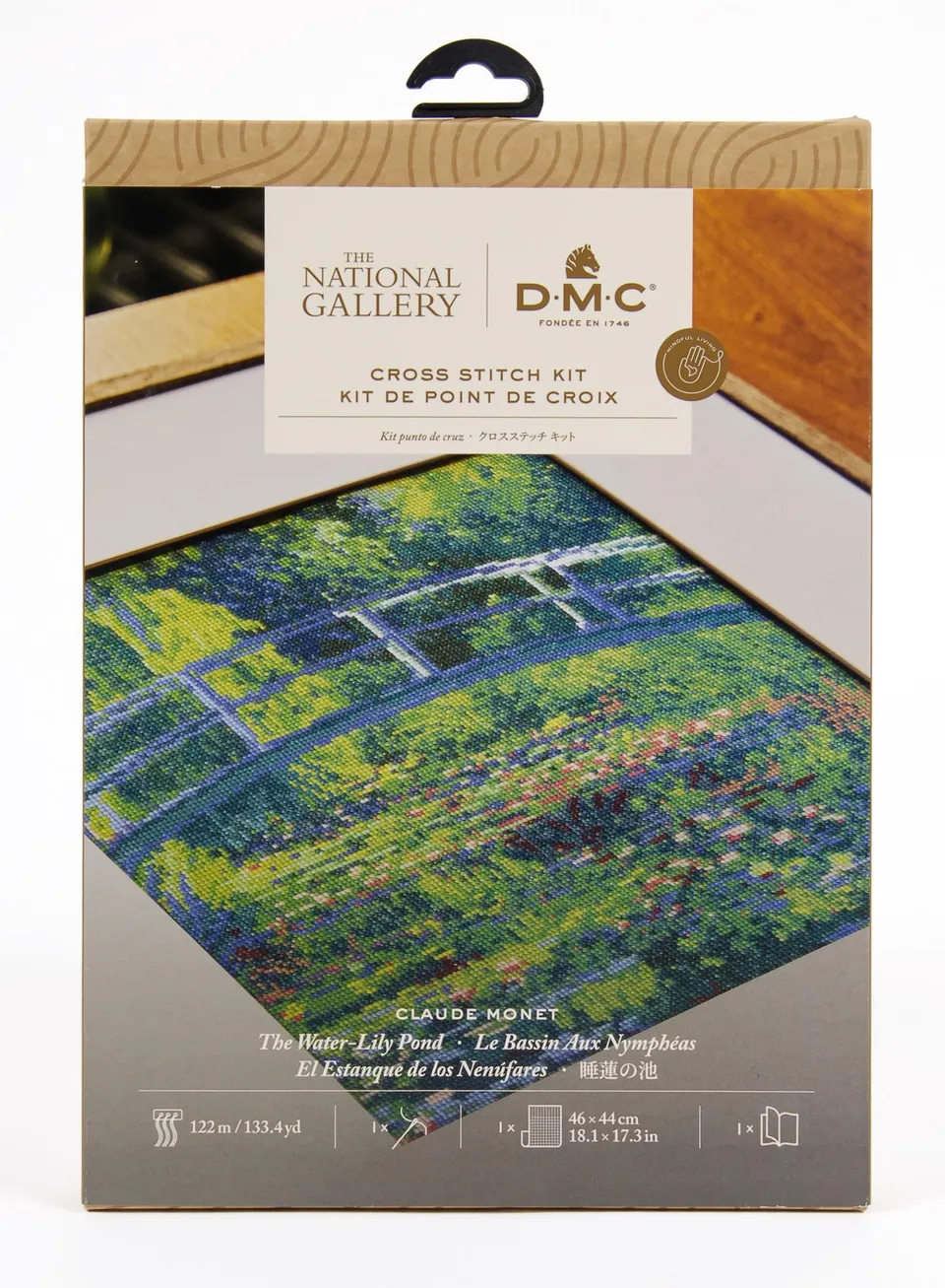 dmc-moulin-kreuzstichset-seerosenteich-monet-fortgeschritten image 1