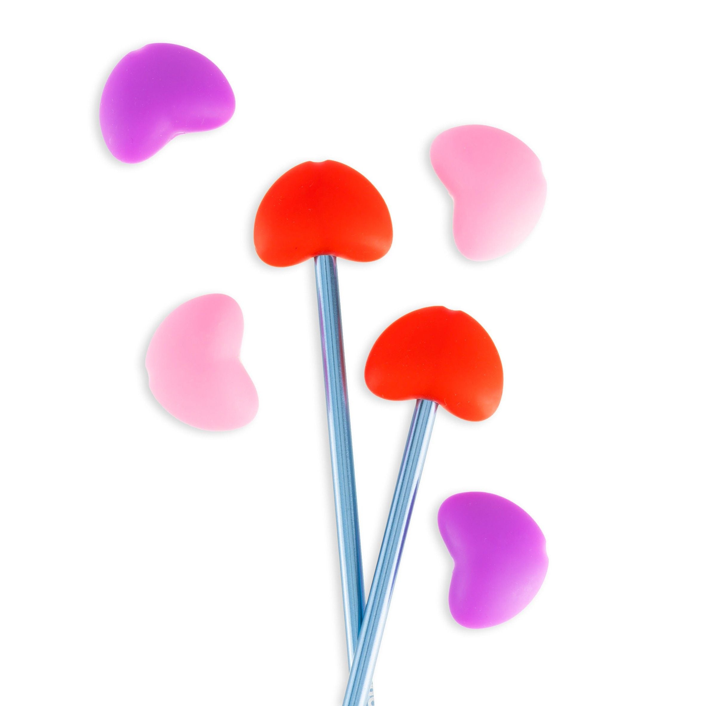 hobbii-zubeh-r-maschenstopper-herz-silikon-6-st-ck image 1
